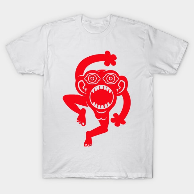 monkey T-Shirt by V A X